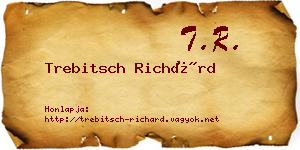 Trebitsch Richárd névjegykártya